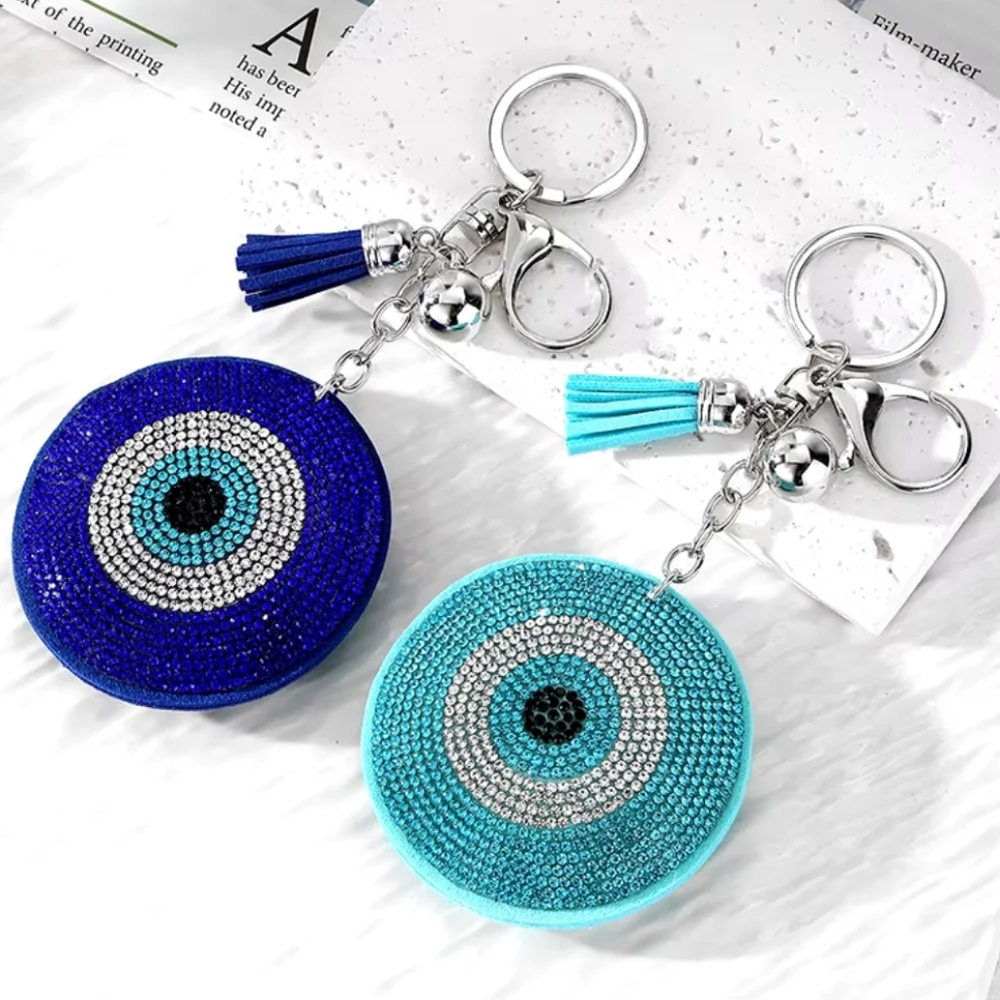 Evil Eye 🧿 Rhinestone Keychain - Picture 1 of 5